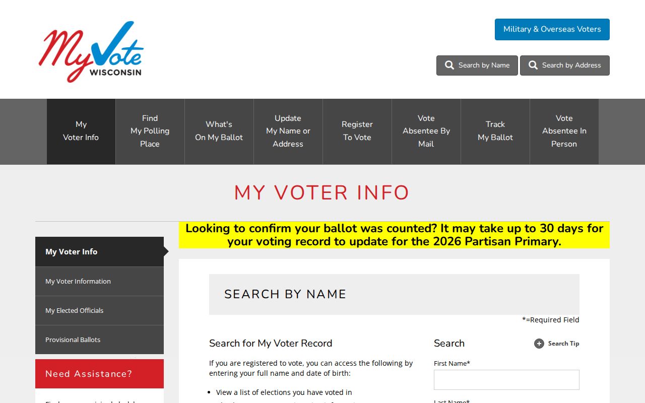 Kenosha residents directory MyVote search
