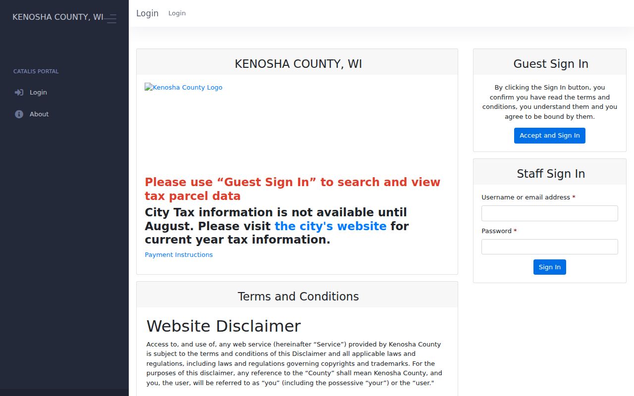 Kenosha residents directory Property Inquiry search